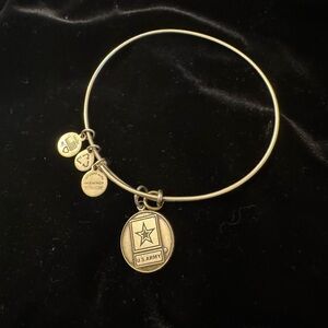 Alex and Ani Silver Charm Bangle